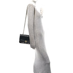 Lambskin Quilted Small Single Flap Black