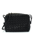 Nappa Intrecciato Medium Loop Camera Bag Black