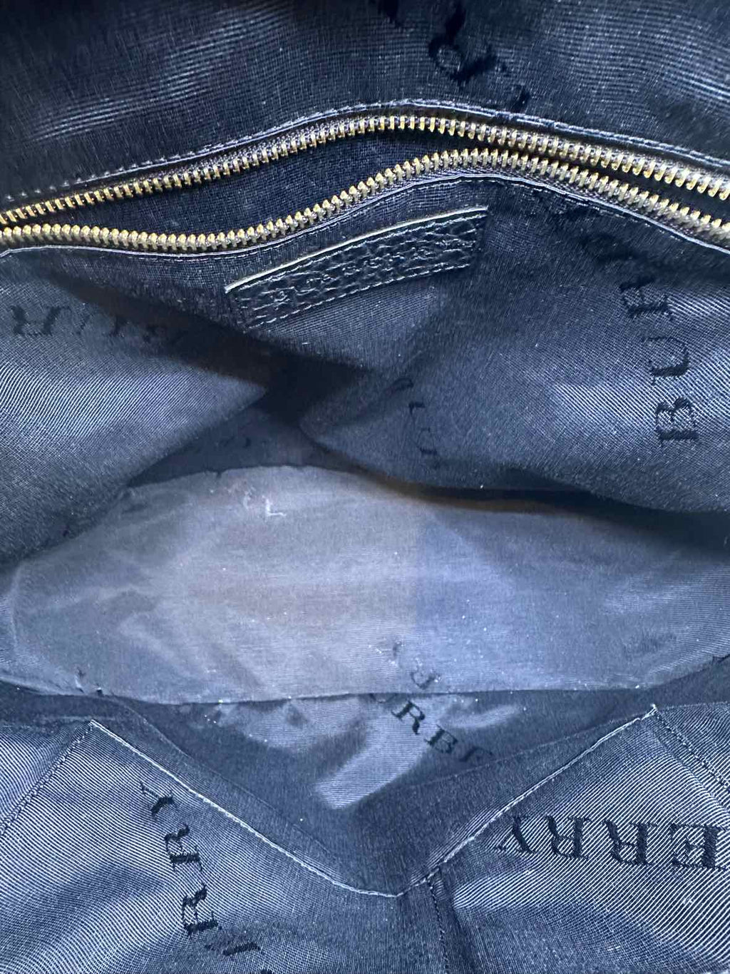 BURBERRY Black Leather Handbag
