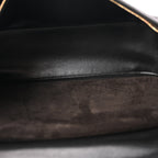 Suede Calfskin Small Souplissimo Maxi Flap Black