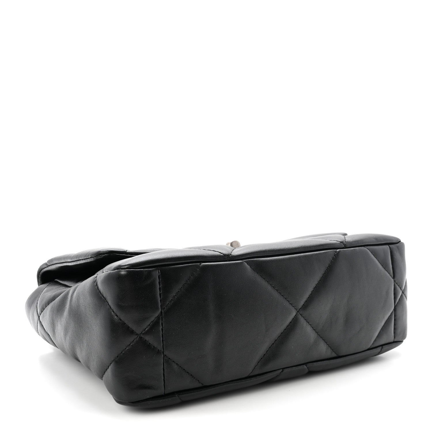 Lambskin Quilted Medium Chanel 19 Flap Black