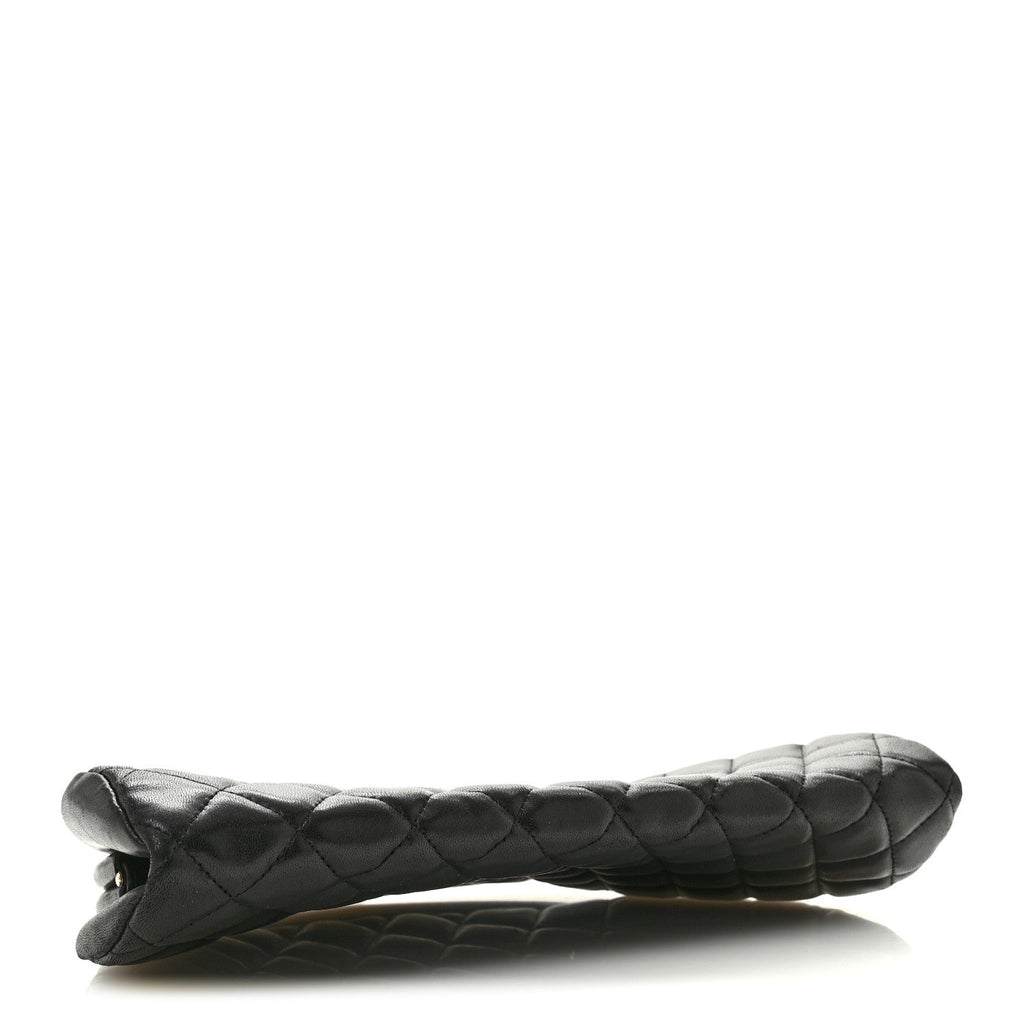 Lambskin Quilted Timeless Clutch Black