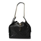 Caviar Quilted Medium Chanel 25 Handbag Black