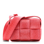 Rubber Maxi Intrecciato Extra Mini Cassette Crossbody Bag Firework