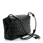 Nappa Intrecciato Mini Loop Camera Bag Black