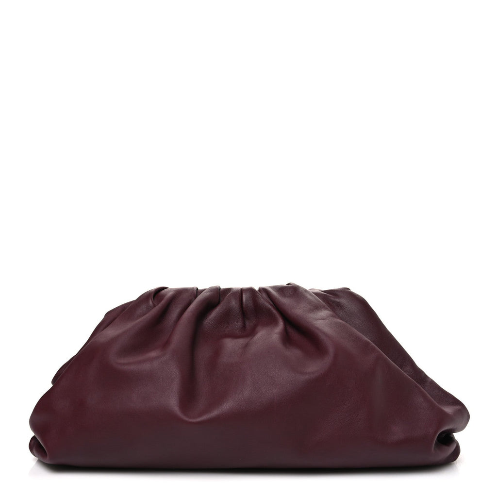 Smooth Butter Calf The Pouch Oversized Clutch Bordeaux
