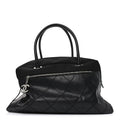 Coated Canvas Quilted Paris Biarritz Bowler Black