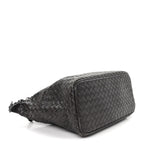 Nappa Intrecciato Small Shoulder Bag Ebano