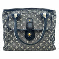 LOUIS VUITTON black, white Canvas Monogram Handbag
