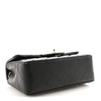 Lambskin Quilted Mini Rectangular Flap Black