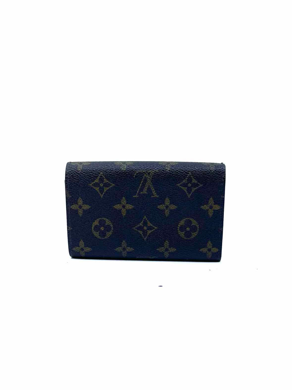 LOUIS VUITTON BROWN & BEIGE Coated canvas Wallet