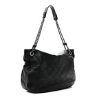 Caviar Quilted Simply CC Hobo Black