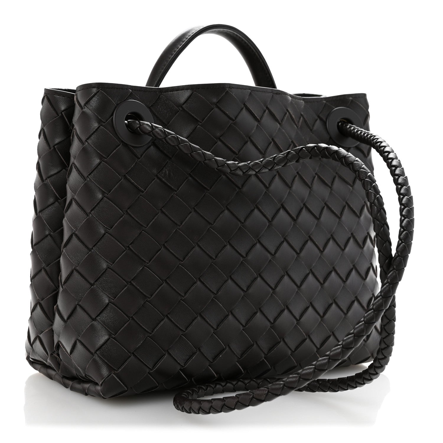Nappa Intrecciato Small Andiamo Shoulder Bag Fondant