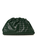 Nappa Maxi Intrecciato The Pouch Oversized Clutch Racing Green