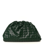 Nappa Maxi Intrecciato The Pouch Oversized Clutch Racing Green