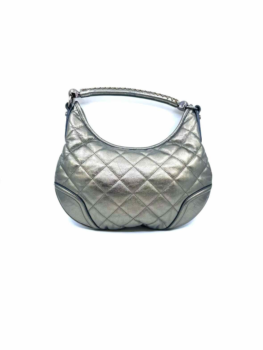 BURBERRY Bronze Leather Handbag
