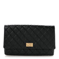 Aged Calfskin Quilted Reissue 2.55 Clutch Black