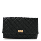 Aged Calfskin Quilted Reissue 2.55 Clutch Black
