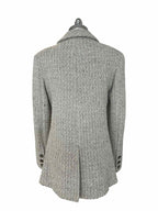 CHANEL Size 8 Light Grey Poly Blend Blazer