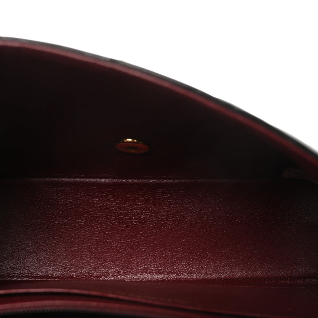 Lambskin Quilted Small Single Flap Black