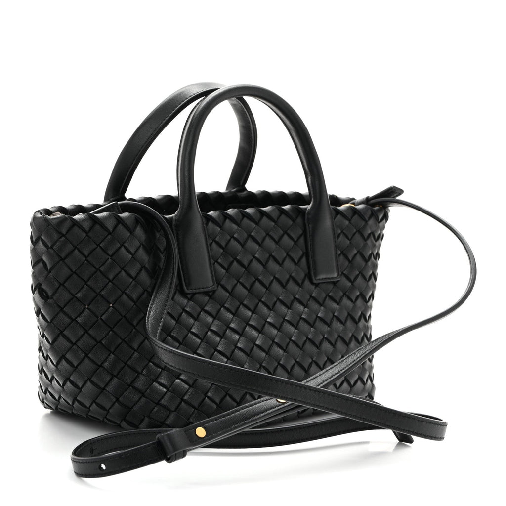 Nappa Intrecciato Mini Cabat Black
