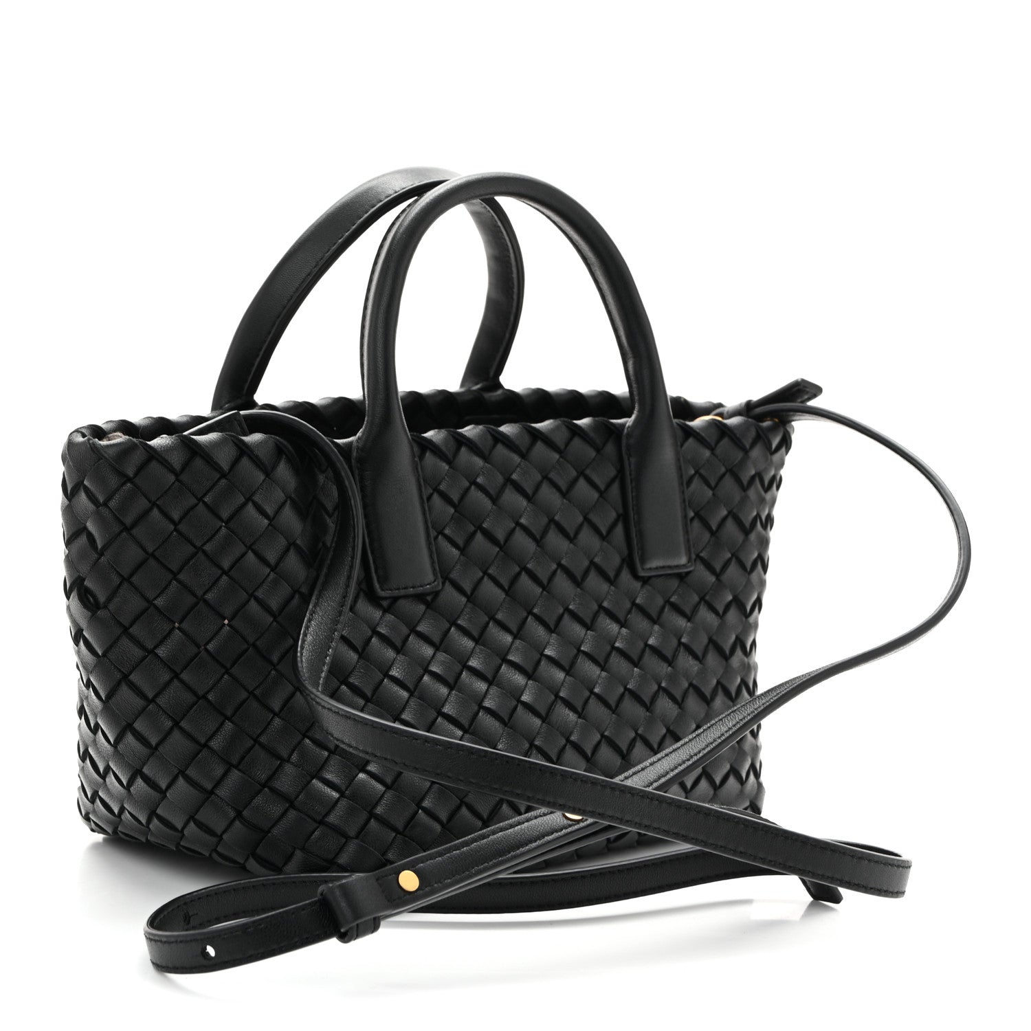 Nappa Intrecciato Mini Cabat Black
