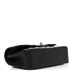 Caviar Quilted Small Double Flap Black