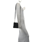 Lambskin Quilted Crossbody Bag Black