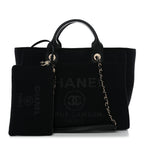 Mixed Fibers Small Deauville Tote Black
