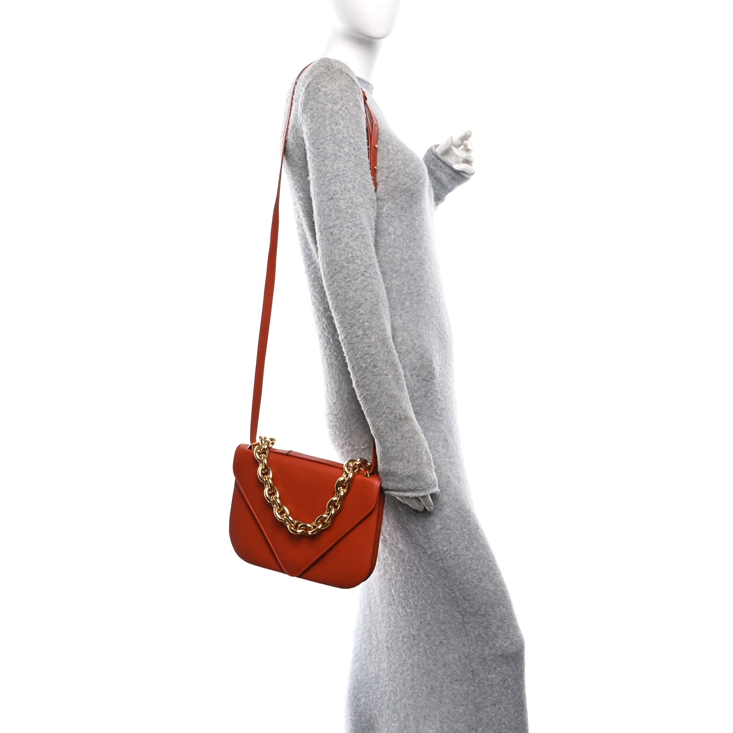 Calfskin Mount Envelope Bag Maple