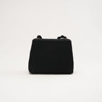 Chanel Vintage Silk Rope Mini Kelly Flap Black 1997