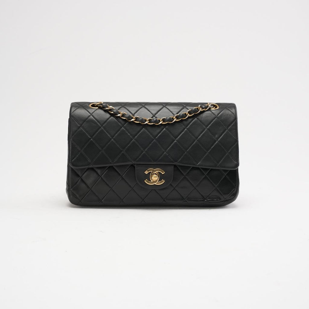 Chanel Vintage Black Medium Classic Double Flap Bag 2003