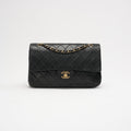 Chanel Vintage Black Medium Classic Double Flap Bag 2003