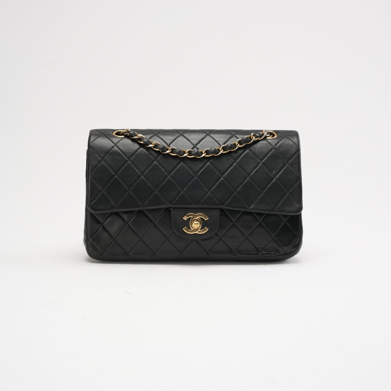 Chanel Vintage Black Medium Classic Double Flap Bag 2003