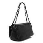 Lambskin Pearl Obsession Flap Black