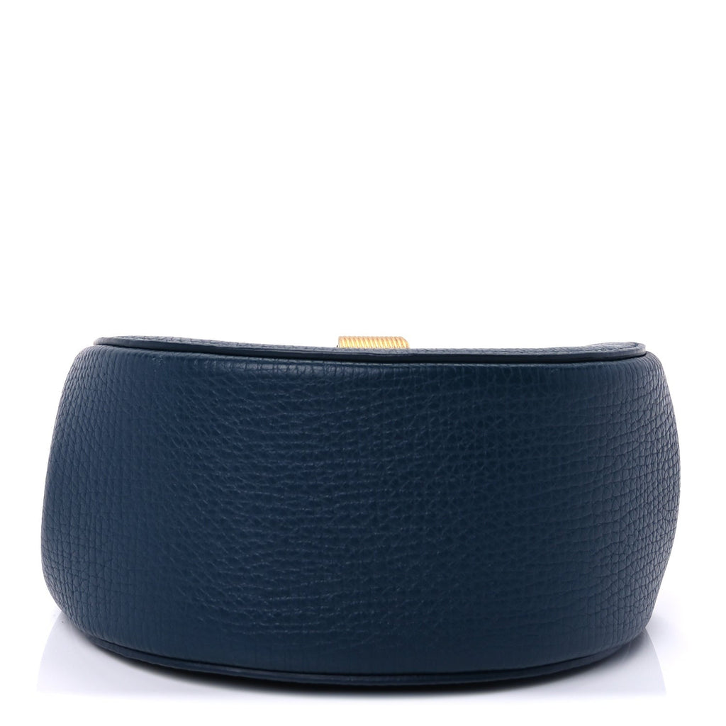 Palmellato Calfskin Rounded Belt Bag  Navy
