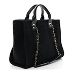 Mixed Fibers Small Deauville Tote Black