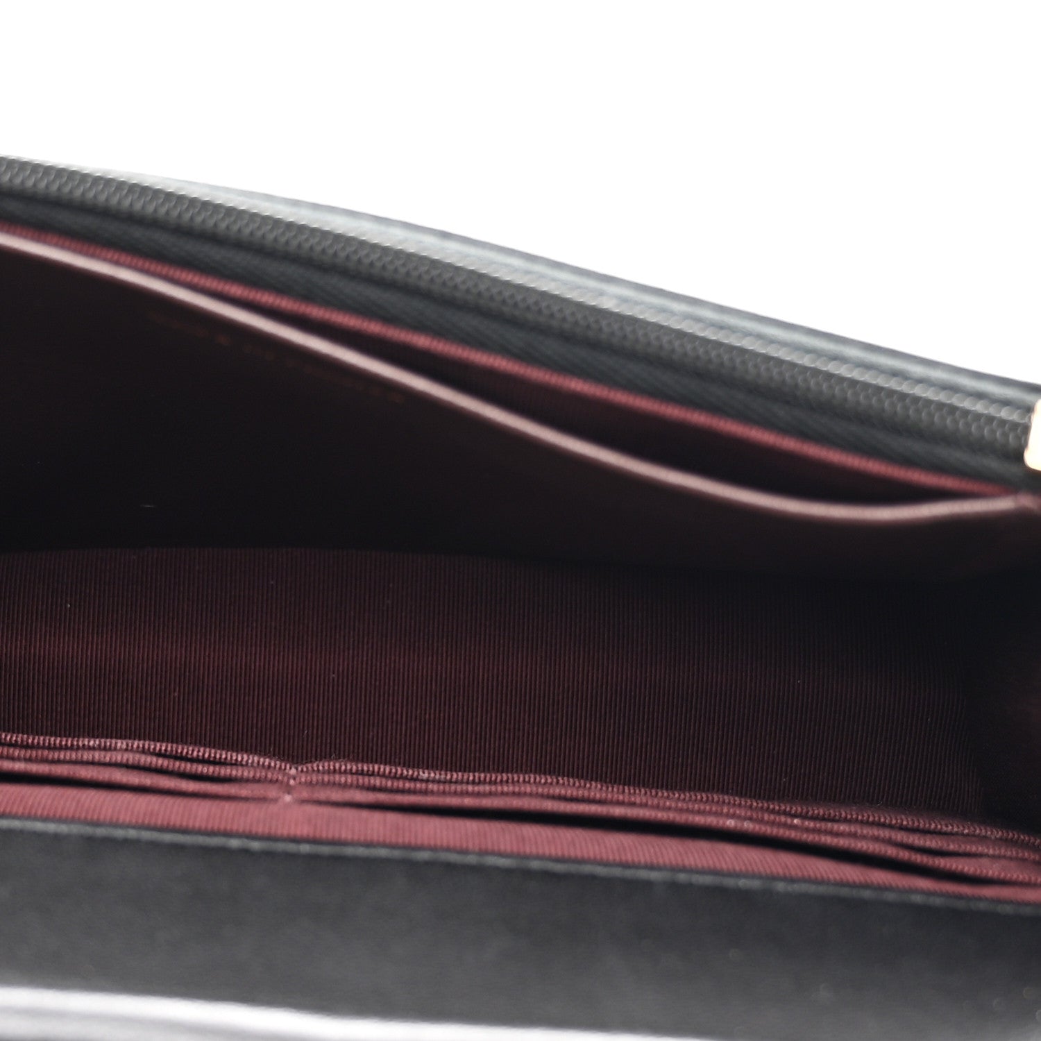 Lambskin Quilted Wallet On Chain WOC Black