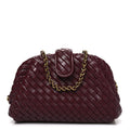 Nappa Intrecciato Small The Lauren 1980 Clutch With Chain Barolo