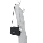 Caviar Quilted Jumbo Single Flap Black