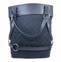 GUCCI Black Canvas Handbag