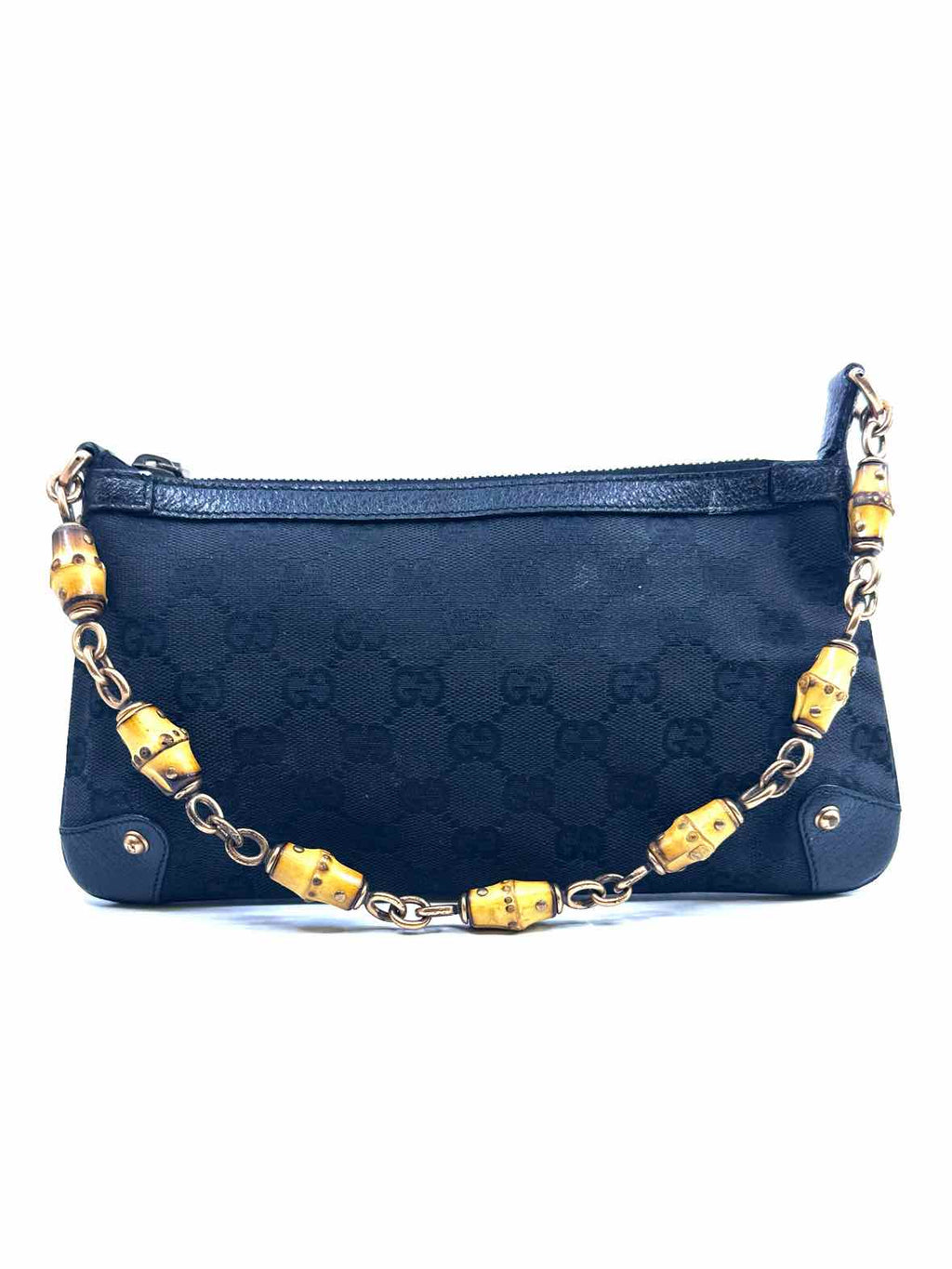 GUCCI Black Canvas Shoulder Bag
