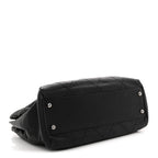 Calfskin Quilted Large Hamptons Flap Black