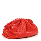 Nappa Maxi Intrecciato The Pouch Oversized Clutch Bright Red