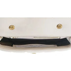 Tory Burch Kira Small Leather Quilted Handbag Satchel Bag Ivory White Purse NEW