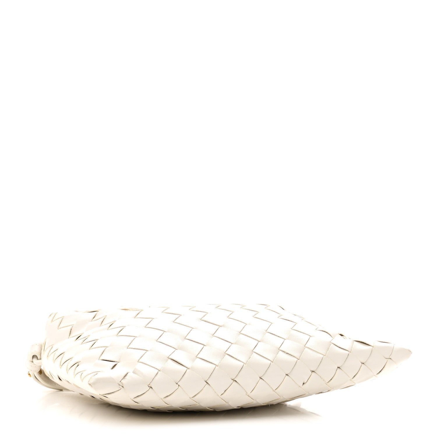 Calfskin Intrecciato Mini Hop White