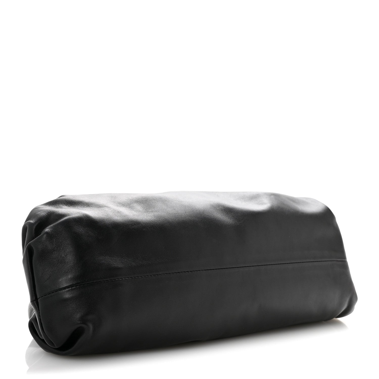 Smooth Butter Calf The Pouch Oversized Clutch Black