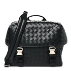 Nappa Intrecciato Postino Messenger Black