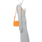 Nappa Maxi Intreccio Cassette Bag Tangerine