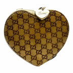 GUCCI Gold Leather Mahina Coin Purse
